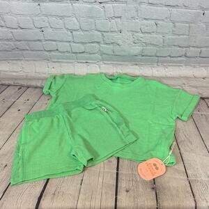 Remi and Friends Waffle Knit Shirt and Shorts Set